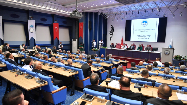 Kayseri Büyükşehir Belediyesi eylül ayı meclis toplantısı yapıldı