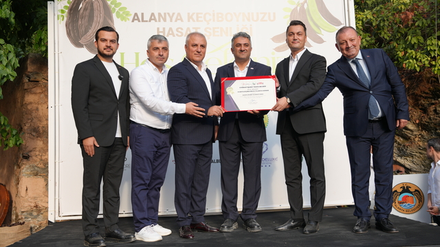 Alanya'da keçiboynuzu hasat şenliği yapıldı