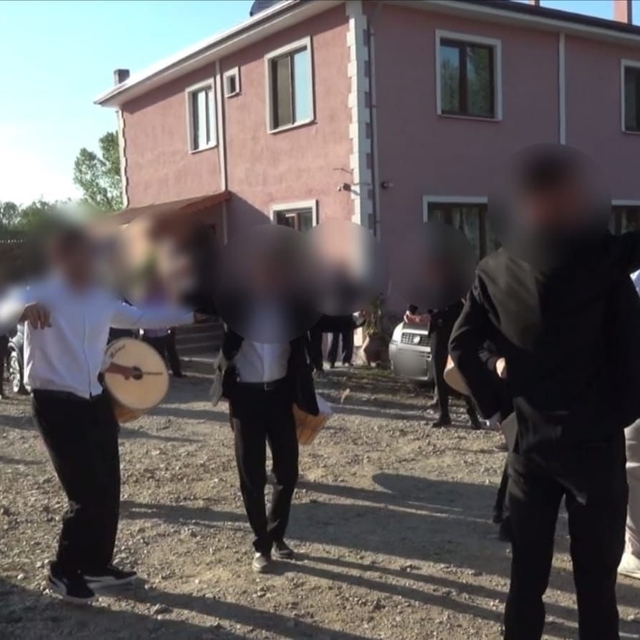 Düğünde havaya ateş açıldı; 1 yaralı, 8 gözaltı