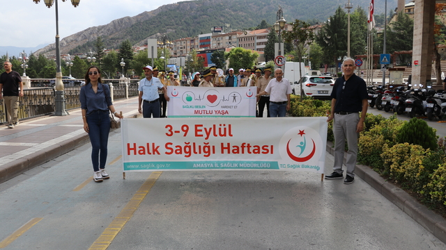 Amasya'da "Halk Sağlığı Haftası" yürüyüşü yapıldı