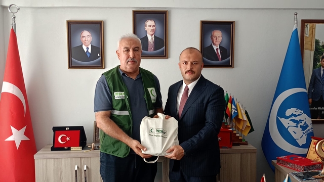 Yeşilay Hatay Şube Başkanı Kuyubaşıoğlu'ndan Ülkü Ocakları İl Başkanı Çelik'e ziyaret