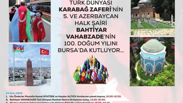 Bursa'da Karabağ Zaferi'nin 5. yıldönümü çeşitli etkinliklerle kutlanacak