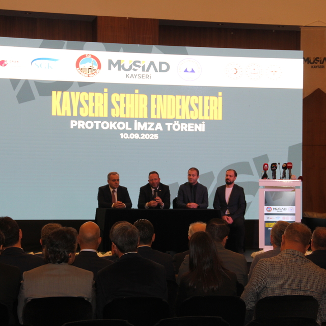 "Kayseri Şehir Endesksleri Projesi"nin protokolü imzalandı