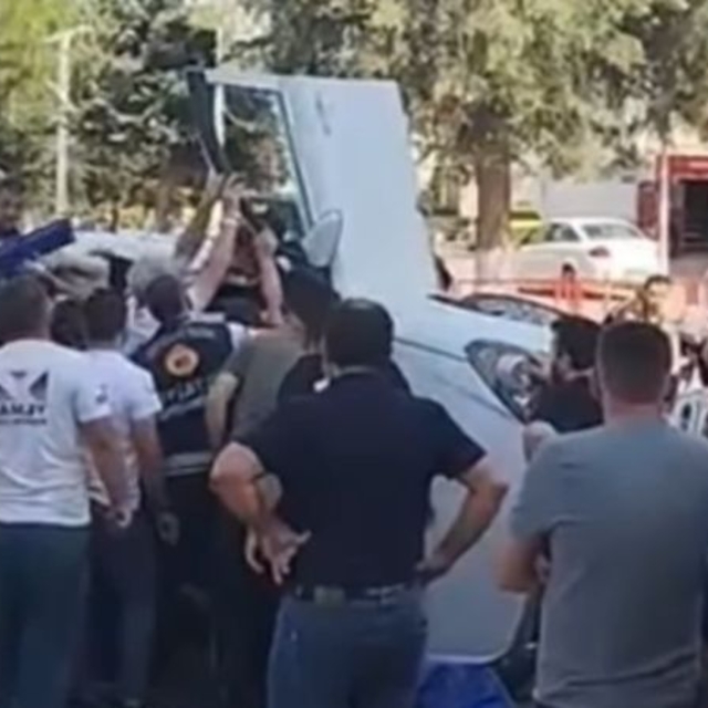 Otomobilin içine giren arı, kazaya yol açtı