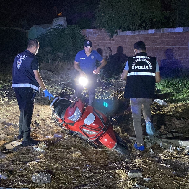 Nazilli'de devrilen motosikletin sürücüsü yaralandı