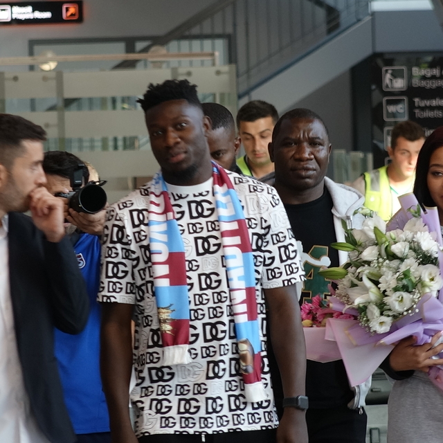 Trabzonspor'un yeni transferi Onana şehre geldi