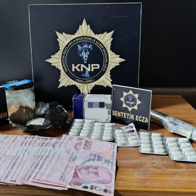 Kırklareli'nde uyuşturucu ticareti yaptığı iddia edilen zanlı, tutuklandı