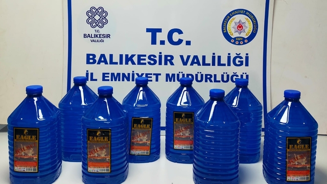 Ayvalık'ta kaçak alkol operasyonunda 1 şüpheli yakalandı
