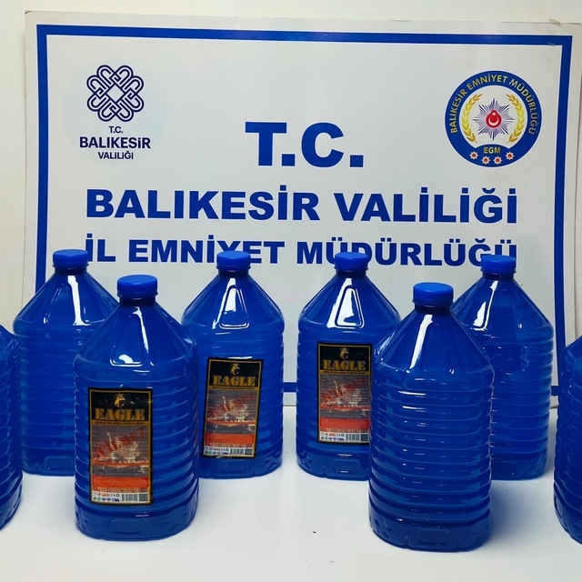 Ayvalık'ta kaçak alkol operasyonunda 1 şüpheli yakalandı