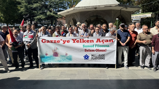Afyonkarahisar'da Filistin ve Küresel Sumud Filosu'na destek