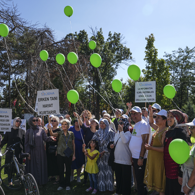 Lösemili Hastalar Derneği lenfoma farkındalığı için pedal çevirdi