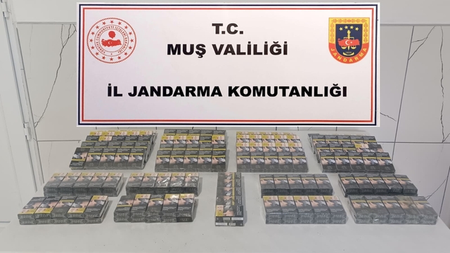 Muş'ta gümrük kaçağı sigara ele geçirildi