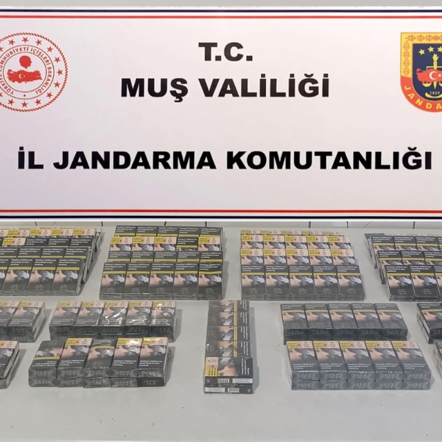 Muş'ta gümrük kaçağı sigara ele geçirildi