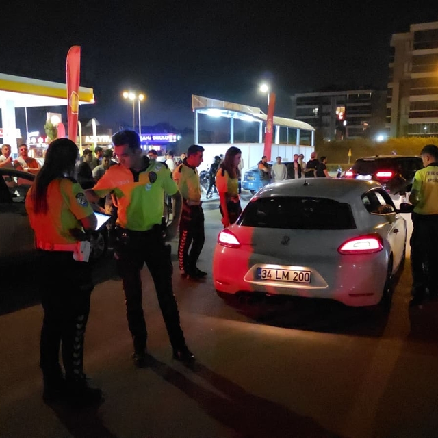 Drift yapıp, polisten kaçan sürücüye 65 bin TL ceza