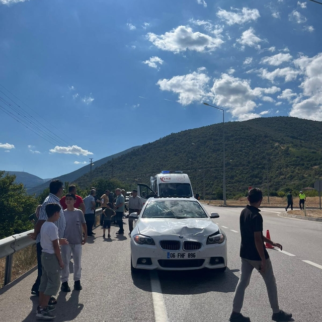 Amasya'da otomobilin çarptığı yaya öldü