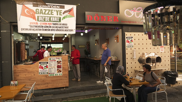 İzmir'deki restoran, bir aylık gelirini Gazze'ye bağışlayacak