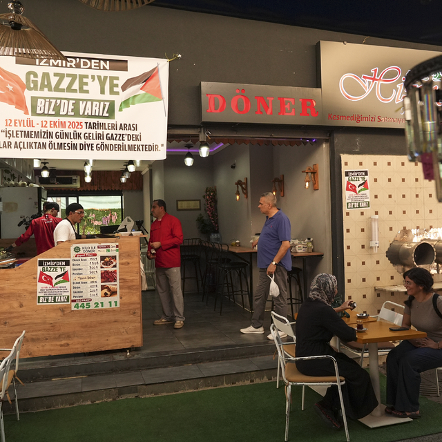 İzmir'deki restoran, bir aylık gelirini Gazze'ye bağışlayacak
