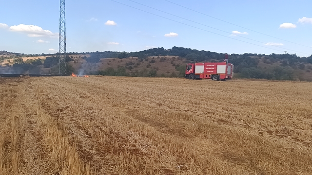 Bilecik'te anızda çıkan yangın söndürüldü