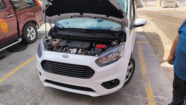 Tokat'ta otomobilin motoruna sıkışan kedi kurtarıldı