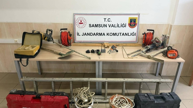 Samsun'da izinsiz kazı yapan 6 kişi suçüstü yakalandı