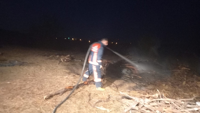 Sinop'ta çıkan anız yangını söndürüldü