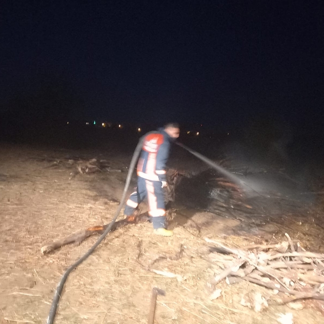 Sinop'ta çıkan anız yangını söndürüldü