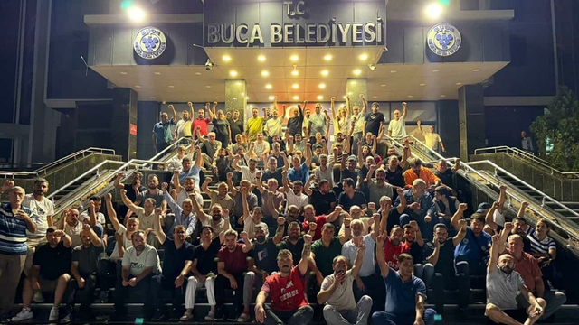 Buca Belediyesi'nde iş bırakma eylemi 7'nci gününde