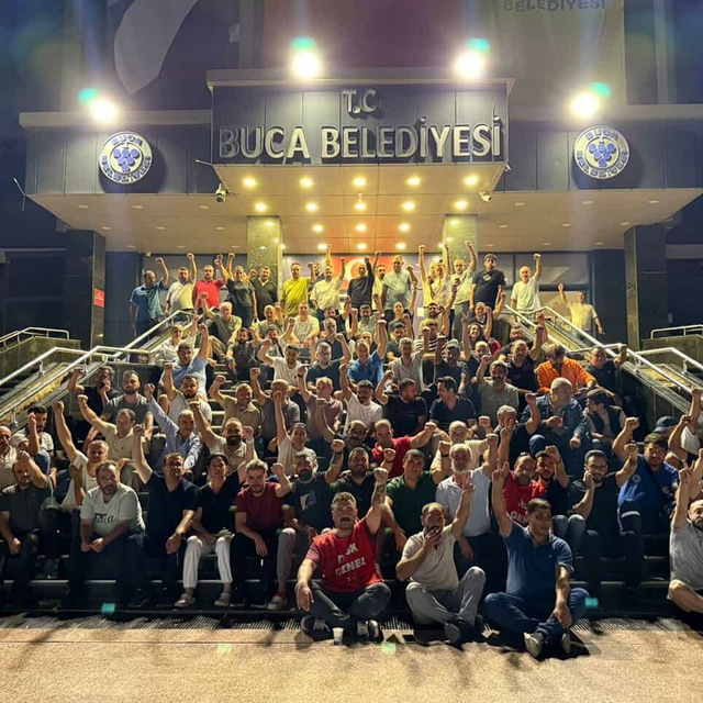 Buca Belediyesi'nde iş bırakma eylemi 7'nci gününde
