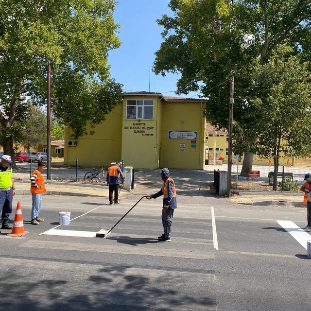 Kırklareli'nde jandarma yaya önceliği denetimi yaptı