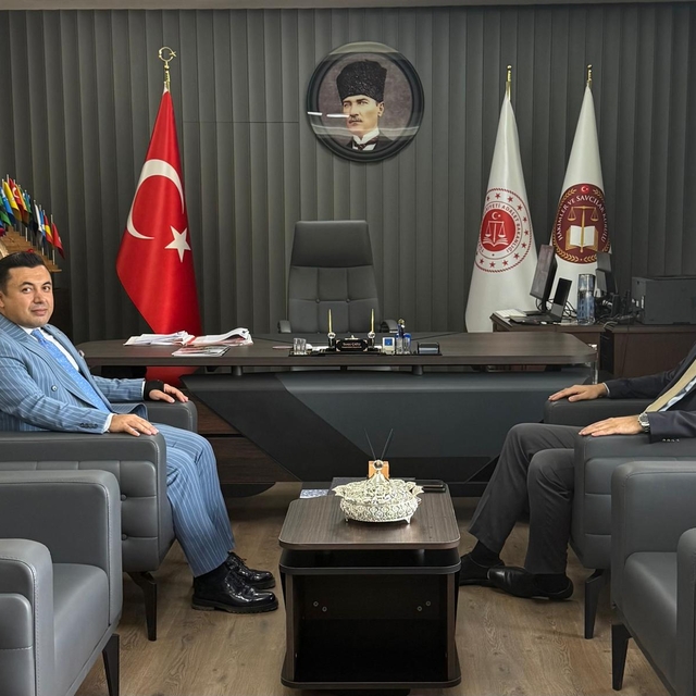 Kaymakam Topsakaloğlu'dan Anamur Cumhuriyet Başsavcı Çatlı'ya ziyaret