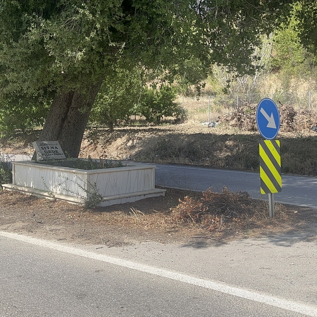 'Sıtma Dede'nin mezarı yolun ortasında kaldı
