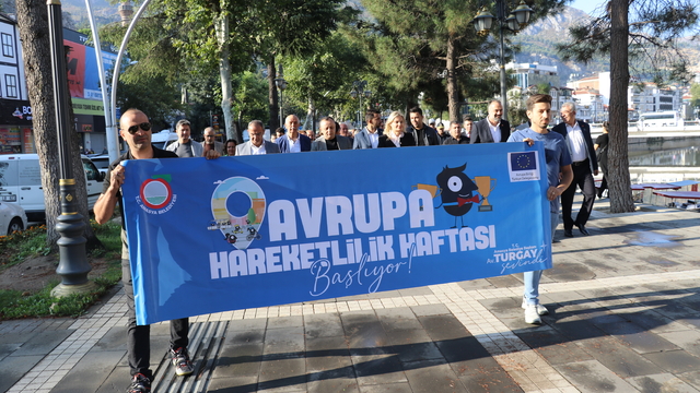 Amasya'da Avrupa Hareketlilik Haftası "sessiz yürüyüş" ile başladı