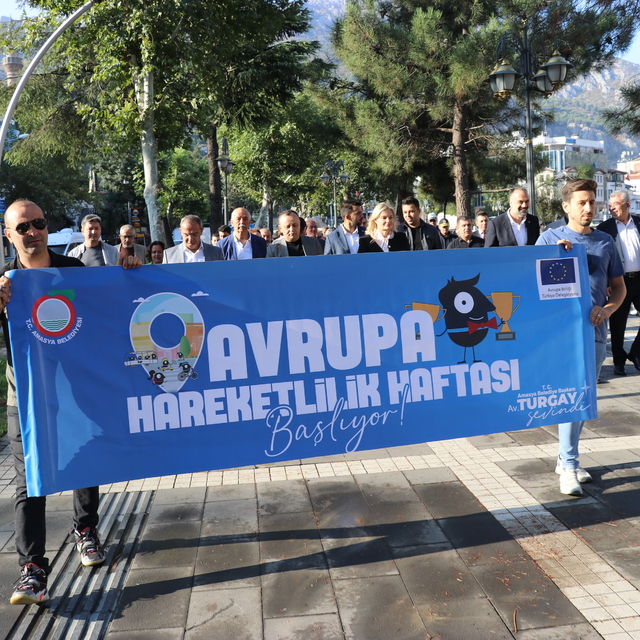 Amasya'da Avrupa Hareketlilik Haftası "sessiz yürüyüş" ile başladı
