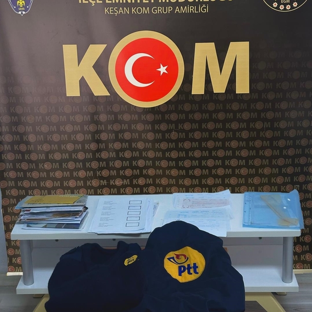 Edirne'de kendisini PTT çalışanı gibi tanıtarak dolandırıcılık yapan zanlı...