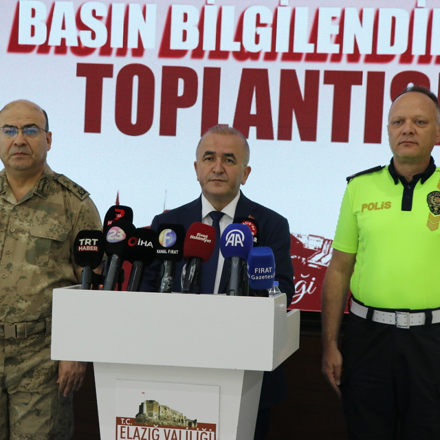 Elazığ'da "Asayiş ve Güvenlik Basın Bilgilendirme Toplantısı" yapıldı
