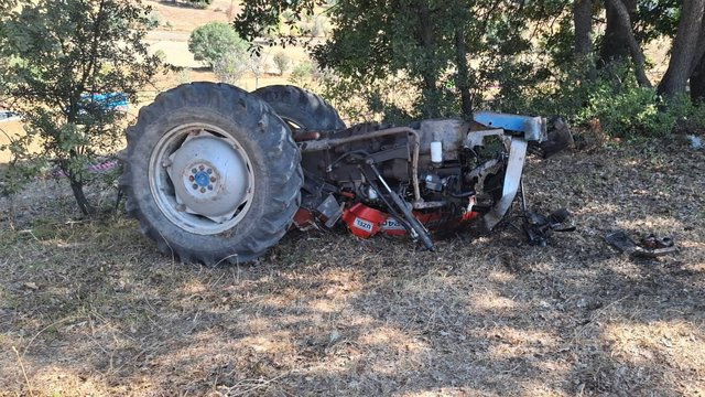 Tokat'ta traktör takla attı: 1 ölü