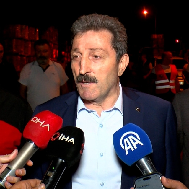 Samsun'da kereste fabrikasında yangın (2)