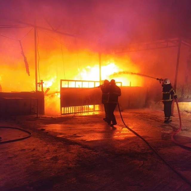 Antakya'da samanlıkta çıkan yangın söndürüldü