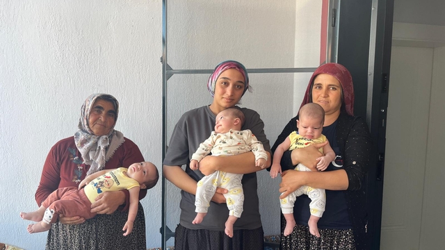 Üçüz annesi, DHA'nın haberi sonrası hayallerine kavuştu