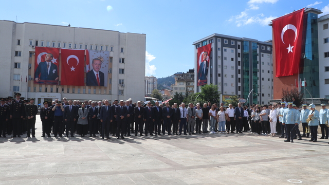 Atatürk'ün Rize'ye gelişinin 101. yıl dönümü kutlandı