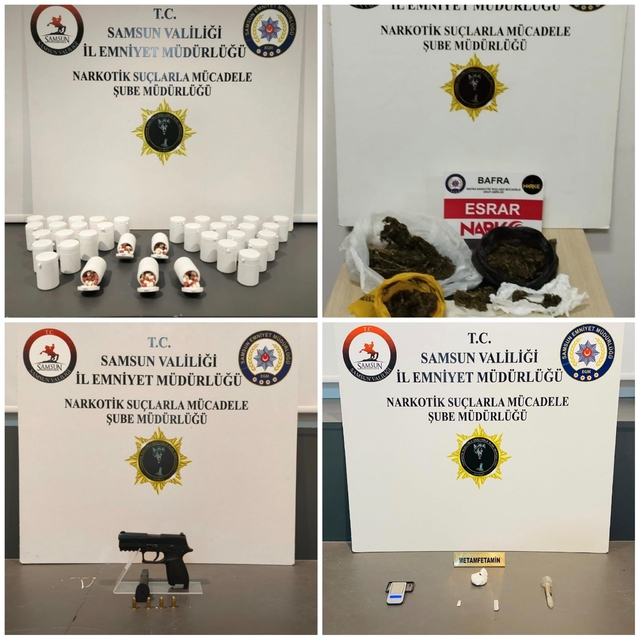 Samsun'da uyuşturucu operasyonunda 5 zanlı yakalandı
