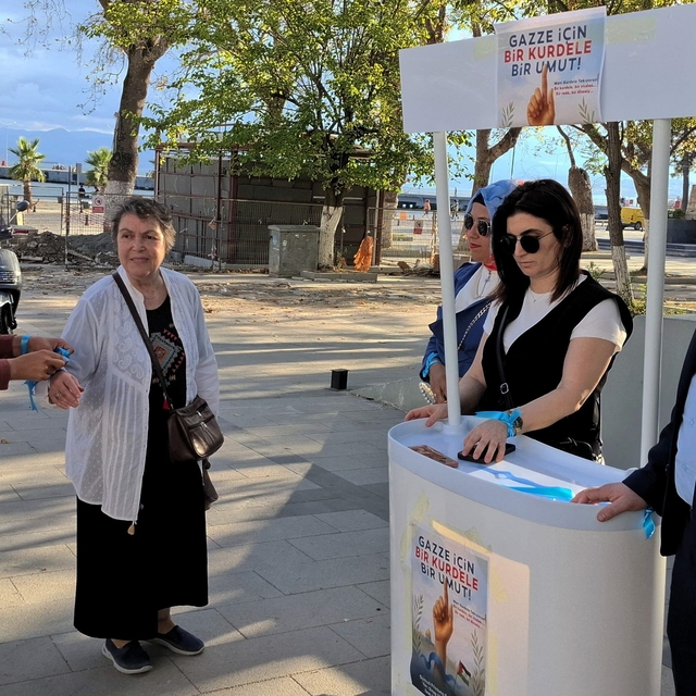 Sinop'ta Filistin'e ve Küresel Sumud Filosu'na destek standı açıldı