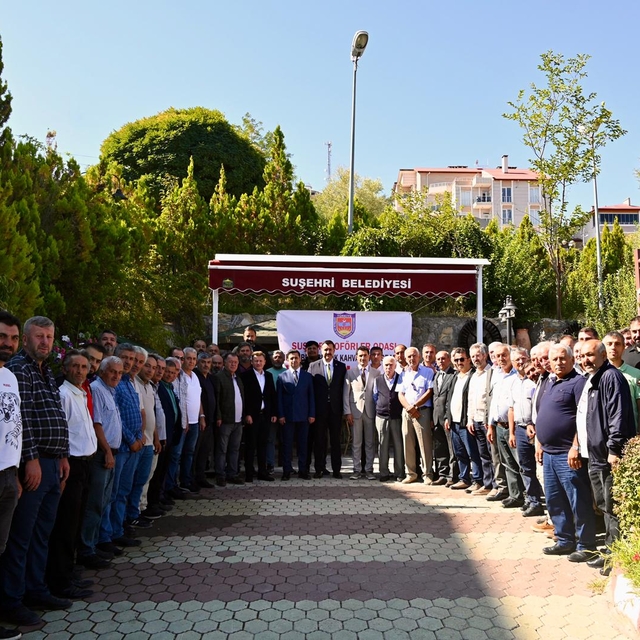 Suşehri'nde şoförler istişare toplantısında bir araya geldi