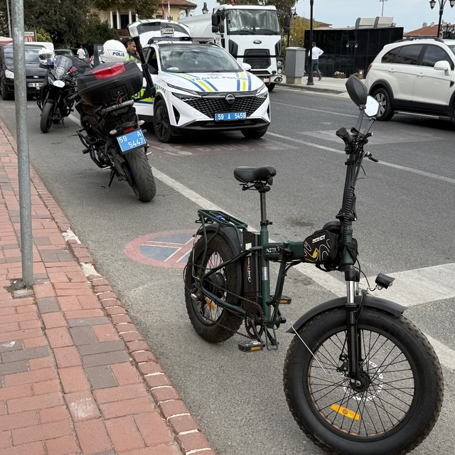 Tekirdağ'da alkollü bisiklet kullanan kişiye 9 bin 268 lira ceza uygulandı