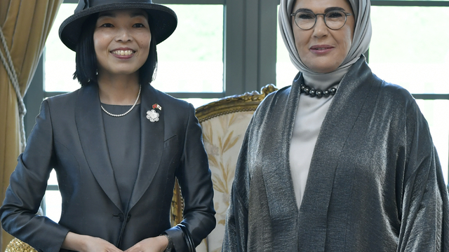 Emine Erdoğan, Japonya Altes Prensesi Mikasa ile görüştü