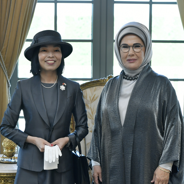 Emine Erdoğan, Japonya Altes Prensesi Mikasa ile görüştü