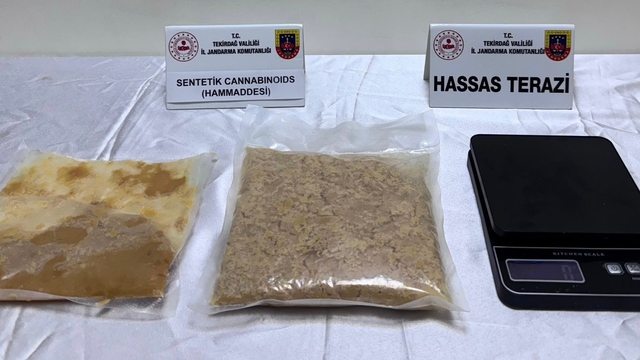 Tekirdağ'da evinde sentetik uyuşturucu ele geçirilen zanlı tutuklandı