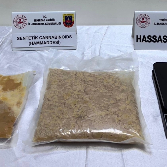 Tekirdağ'da evinde sentetik uyuşturucu ele geçirilen zanlı tutuklandı