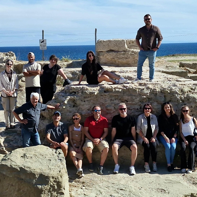 Tiyatrocular, Perinthos Antik Kenti'nde ortaya çıkarılan tiyatroyu ziyaret...