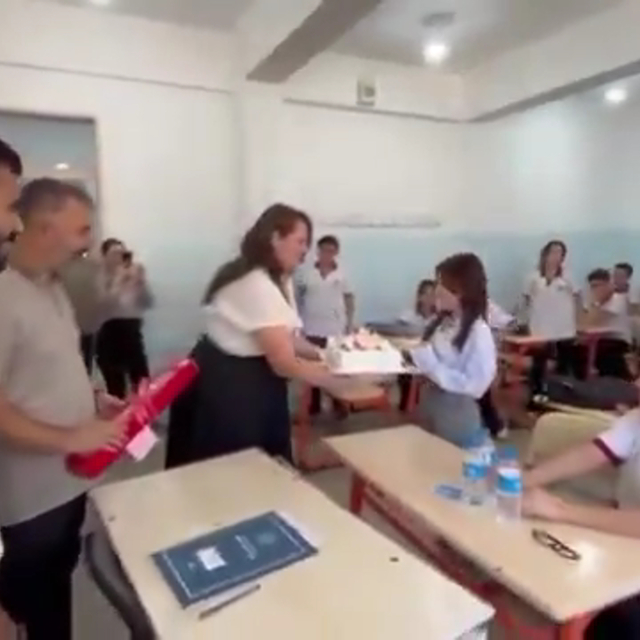 Kanseri yenen liseli Gülnaz, sınıf arkadaşlarına kavuştu